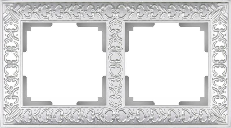 

Рамка Antik на 2 поста жемчужный WL07-Frame-02 4690389063503