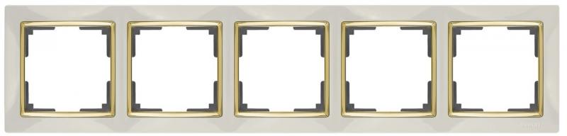 

Рамка Snabb на 5 постов слоновая кость WL03-Frame-05-ivory 4690389059339