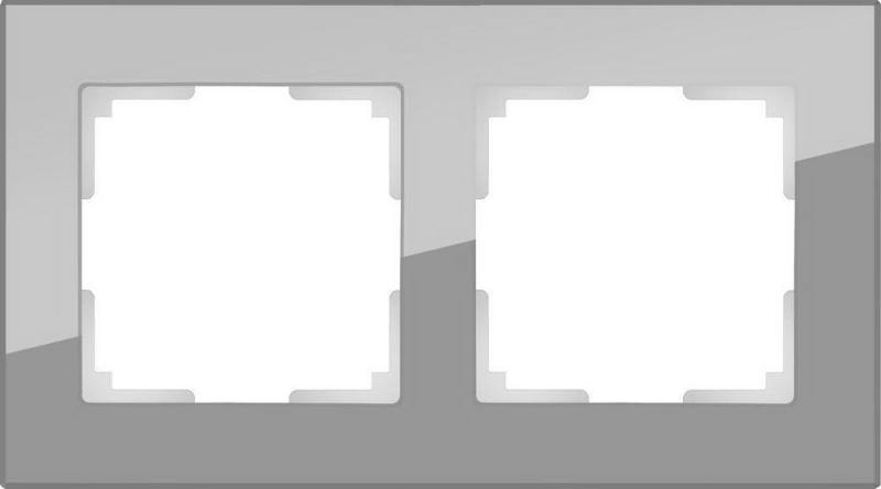 

Рамка Favorit на 2 поста серый WL01-Frame-02 4690389061264