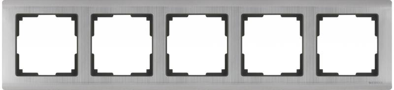 

Рамка Metallic на 5 постов глянцевый никель WL02-Frame-05 4690389059322