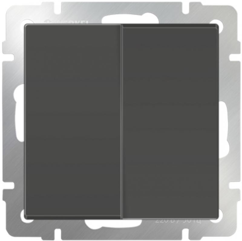 

Выключатель двухклавишный серо-коричневый WL07-SW-2G 4690389053993
