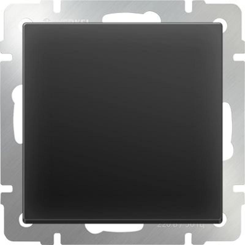 

Выключатель одноклавишный проходной черный матовый WL08-SW-1G-2W 4690389054143