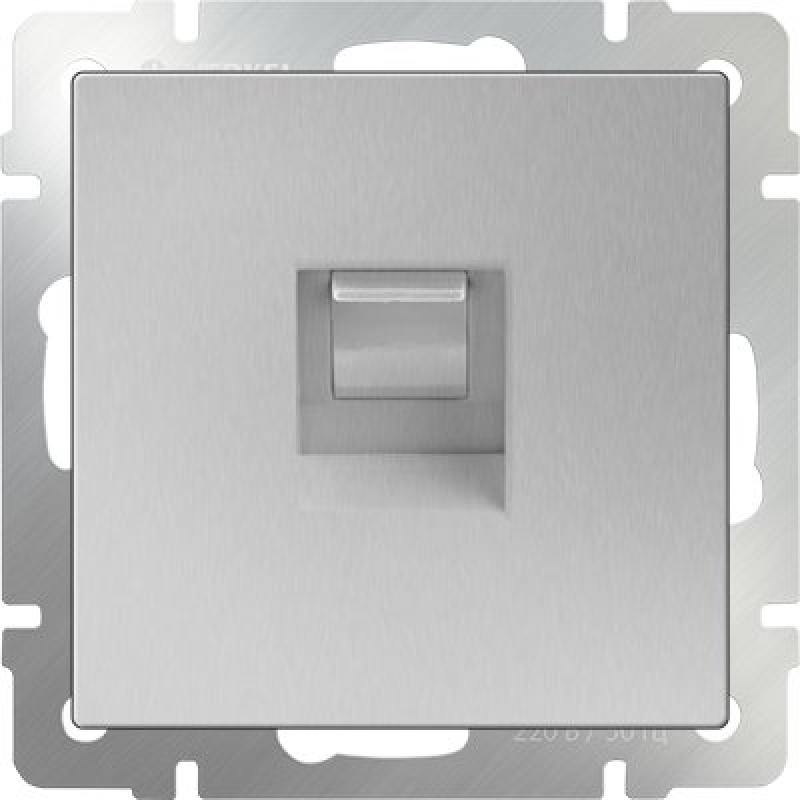 

Розетка Ethernet RJ-45 серебряный WL06-RJ-45 4690389053931