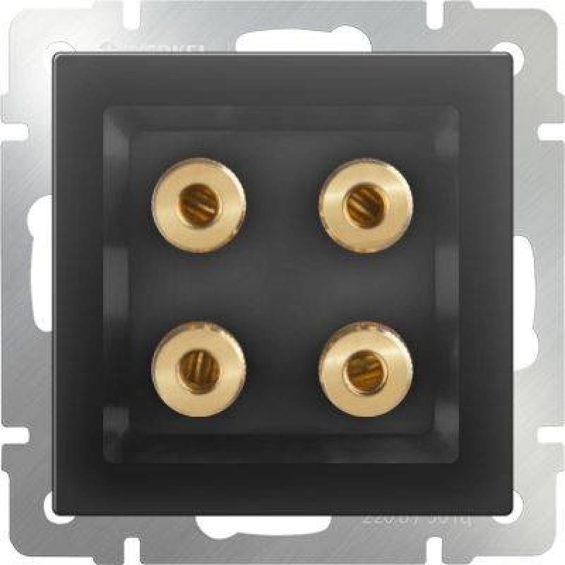 

Акустическая розетка х4 серо-коричневая WL07-AUDIOx4 4690389059308