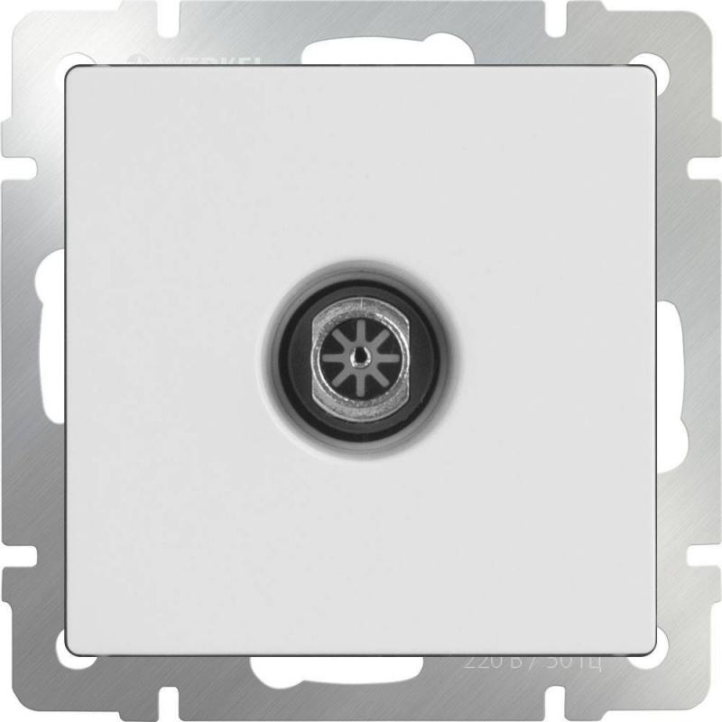 

ТВ-розетка проходная белая WL01-TV-2W 4690389073472