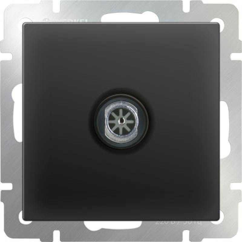 

ТВ-розетка проходная черный матовый WL08-TV-2W 4690389073519