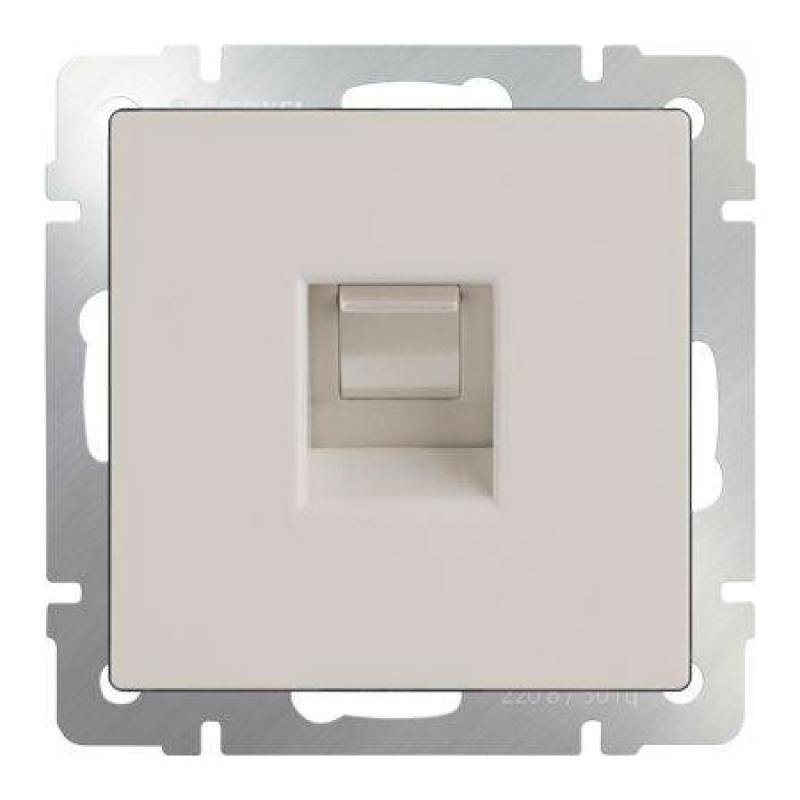 

Телефонная розетка RJ11 слоновая кость WL03-RJ-11-ivory 4690389046254