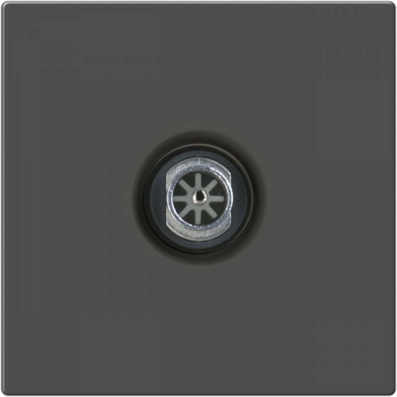 

ТВ-розетка проходная серо-коричневый WL07-TV-2W 4690389073502