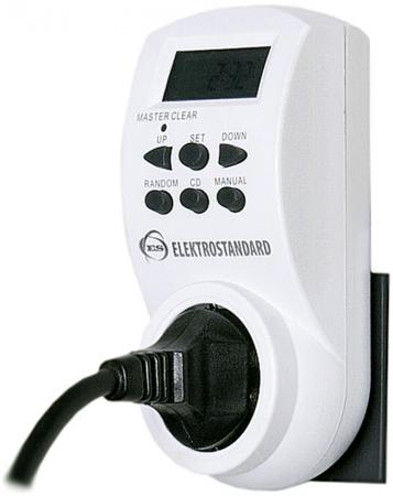 

Розетка-таймер Elektrostandard TMH-E-4 16A x1 IP20 Белый 4690389032417