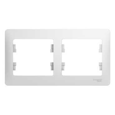 

Рамка SCHNEIDER ELECTRIC GSL000102 Glossa 2-м горизонт. бел.