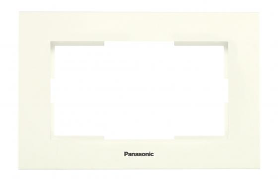 

Рамка PANASONIC WKTF0805-2DG-RES Karre Plus для 2-й розетки крем