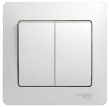 

Выключатель SCHNEIDER ELECTRIC 275159 Glossa 2-кл. сп бел. gsl000152