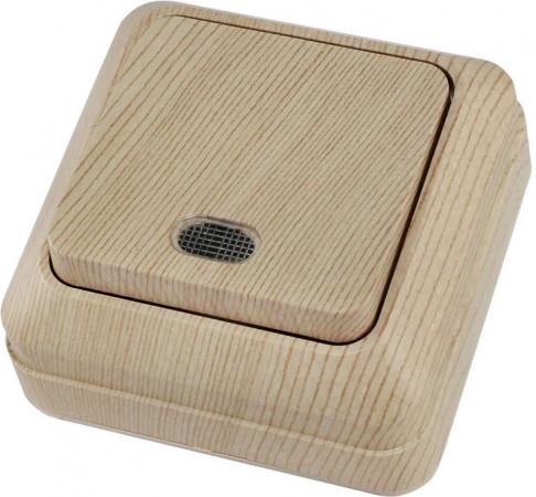 

Выключатель TDM SQ1801-0047 1-кл. открытой установки с подсветкой IP20 10А сосна ладога