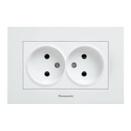 

Механизм розетки PANASONIC WKTT0204-2WH-RES Karre Plus 2-я б/з белая