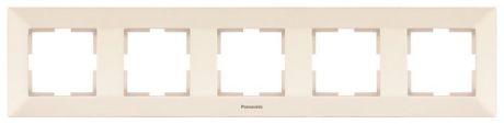 

Рамка PANASONIC WMTF0805-2BG-RES Arkedia 5м горизонтальная крем