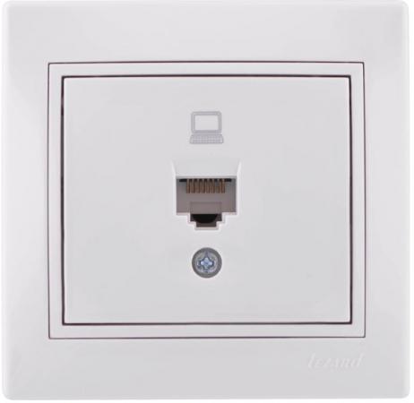 

Розетка LEZARD 701-0202-139 серия скр.проводки Мира компьютерная белый