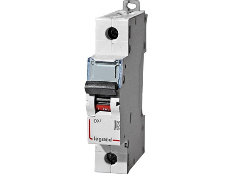 

Автоматический выключатель Legrand DX3 6kA/10кА тип C 1п+N 16А 407742