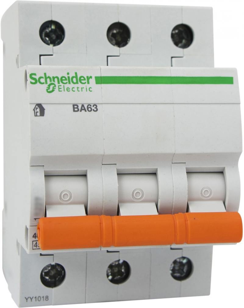 

Автоматический выключатель Schneider Electric ВА63 3П 20A C 11224