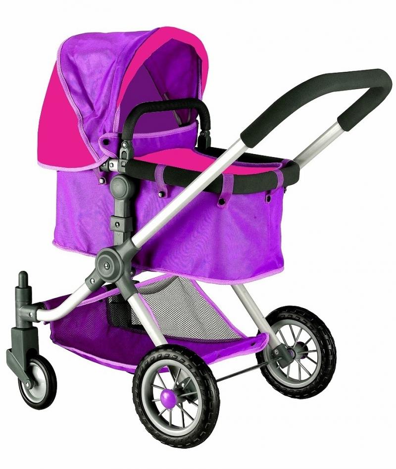 

Коляска для кукол RT 646 фиолетовый-фуксия