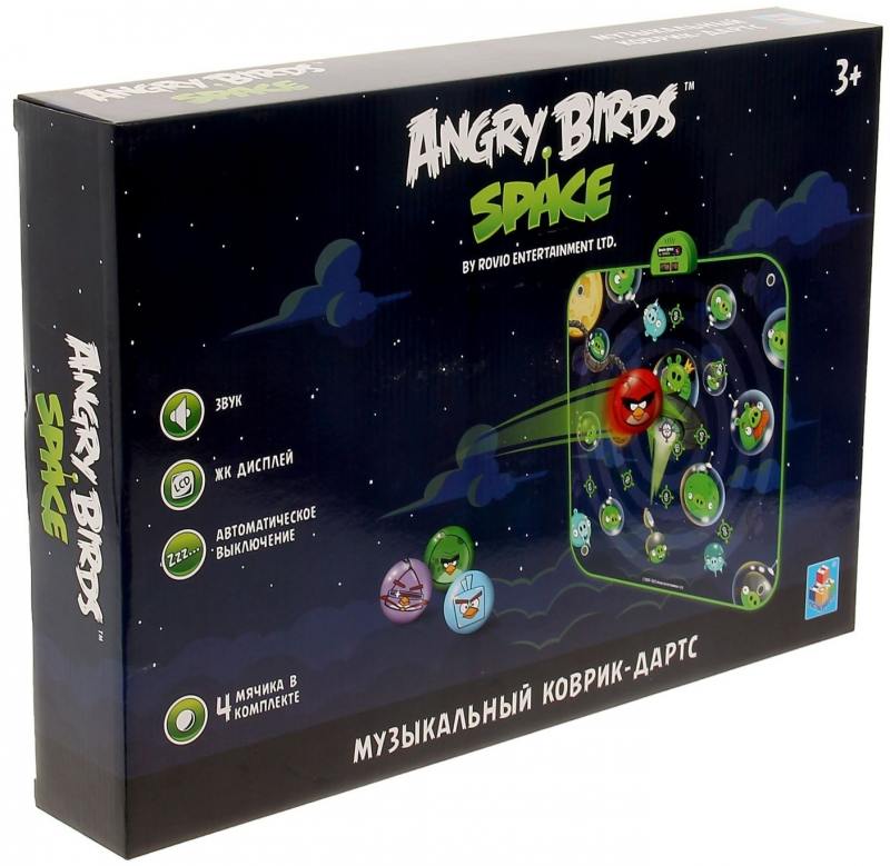 

Музыкальный коврик-игра дартс Angry Birds спейс