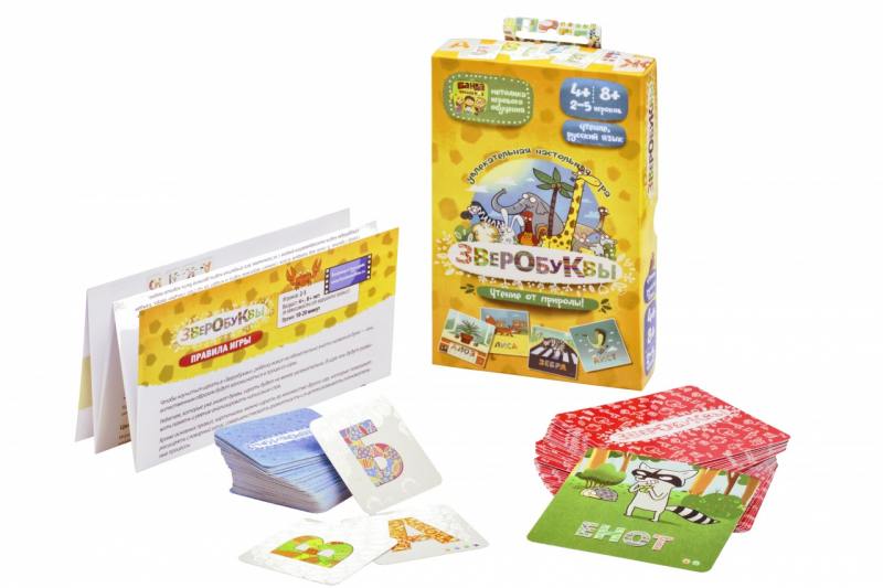 

Настольная игра развивающая Банда Умников Зверобуквы УМ030