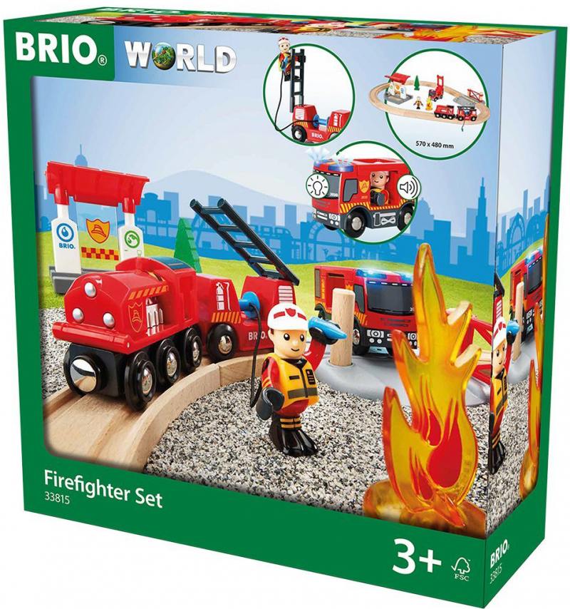

Игровой набор Brio "Пожарная станция",свет,звук,18 предметов