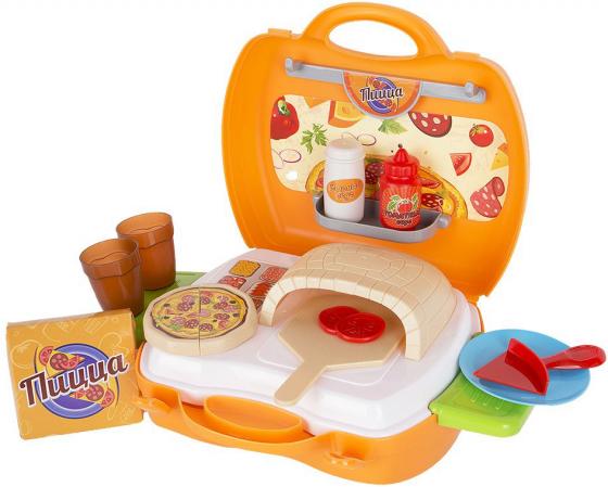 

Игровой набор 1toy "Мастер-Шеф Пицца",22 предмета , посуда, пицца, 2 выдвижн,столика,наклейки (в чем