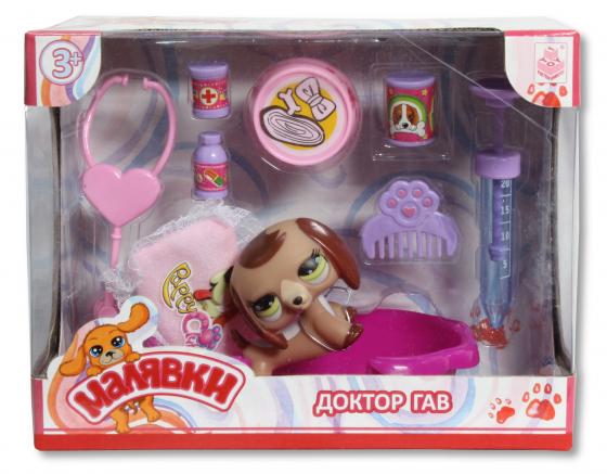 

Игровой набор 1toy Питомчики один питомец и набор доктор с кроваткой в виндоу боксе, 4 в асс, 3+