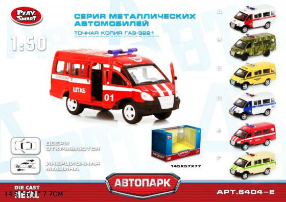 

Инерционная металлическая машинка Play Smart Пожарная машина Р41125