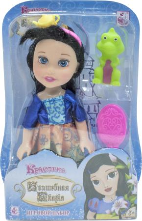 

1toy Красотка кукла "Волшебная Сказка"15 см с ПВХ дракончиком 5см,ободком, расческой,13х19х5,5см, 8887856101615