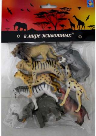 

1toy "В мире животных" дикие жив.Африки 8шт.в пак.с хедером