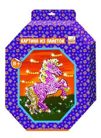 

Набор д/творчества КАРТИНА ИЗ ПАЙЕТОК, 20*26см, 5 диз. ассорти, карт. короб.