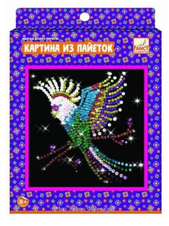 

Набор д/творчества КАРТИНА ИЗ ПАЙЕТОК, 25*25см, 4 диз. ассорти, карт. короб.