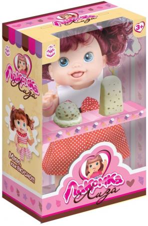 

1toy кукла с мороженым (2шт.)"Лакомка Лиза" 36см,красноволосая с хвостиками,кор.