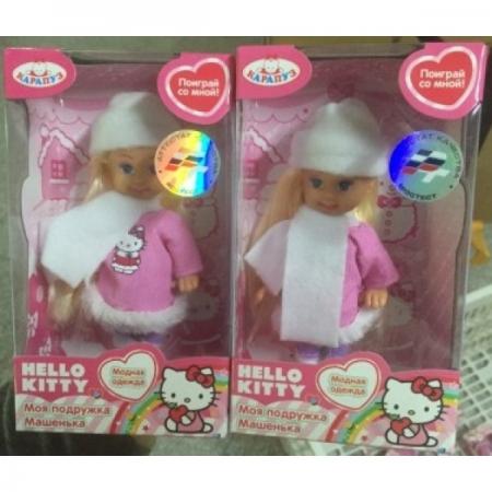 

КУКЛА "КАРАПУЗ" HELLO KITTY. МАШЕНЬКА 12СМ, ТВЕРДОЕ ТЕЛО, В ЗИМНЕЙ ОДЕЖДЕ В РУСС. КОР. в кор.2*48шт