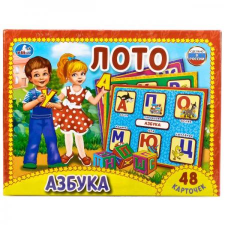 

ЛОТО БУМАЖНОЕ "УМКА" АЗБУКА 48 КАРТОЧЕК В КОР. в кор.20шт