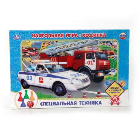 

НАСТОЛЬНАЯ ИГРА-ХОДИЛКА "УМКА" СПЕЦИАЛЬНАЯ ТЕХНИКА В РУСС. КОР. в кор.20шт