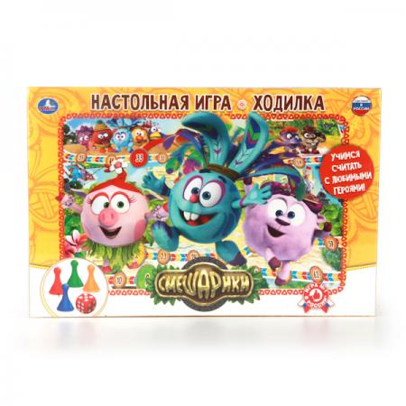 

НАСТОЛЬНАЯ ИГРА-ХОДИЛКА "УМКА" СМЕШАРИКИ В РУСС. КОР. в кор.20шт