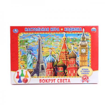 

НАСТОЛЬНАЯ ИГРА-ХОДИЛКА "УМКА" ВОКРУГ СВЕТА. В КОР. в кор.20шт