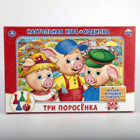 

НАСТОЛЬНАЯ ИГРА-ХОДИЛКА "УМКА" ТРИ ПОРОСЕНКА В РУСС. КОР. в кор.20шт