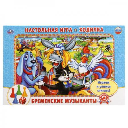 

НАСТОЛЬНАЯ ИГРА-ХОДИЛКА "УМКА" БРЕМЕНСКИЕ МУЗЫКАНТЫ. В КОР. в кор.20шт