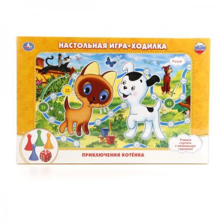 

НАСТОЛЬНАЯ ИГРА-ХОДИЛКА "УМКА" "КОТЕНОК ГАВ" В РУСС. КОР. в кор.20шт