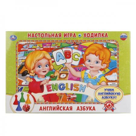 

НАСТОЛЬНАЯ ИГРА-ХОДИЛКА "УМКА" АНГЛИЙСКАЯ АЗБУКА. В КОР. в кор.20шт