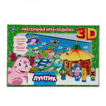 

НАСТОЛЬНАЯ 3D ИГРА-ХОДИЛКА "УМКА" "ЛУНТИК" В РУСС. КОР. в кор.22шт