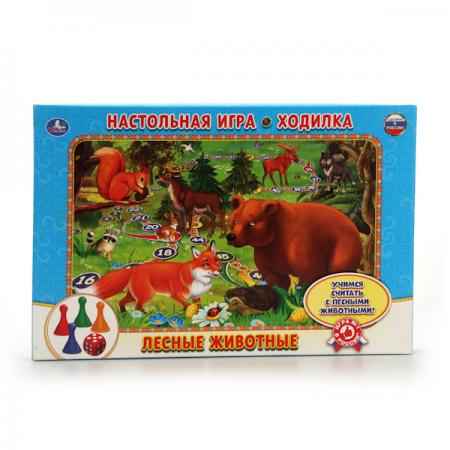 

НАСТОЛЬНАЯ ИГРА-ХОДИЛКА "УМКА" ЛЕСНЫЕ ЖИВОТНЫЕ В РУСС. КОР.в кор.20шт