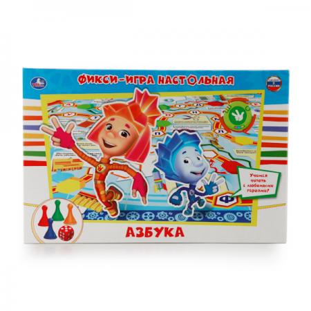 НАСТОЛЬНАЯ ИГРА-ХОДИЛКА УМКА ФИКСИКИ. АЗБУКА В РУСС. КОР. в кор.20шт красавица и чудовище игра для девочек в кор 20шт