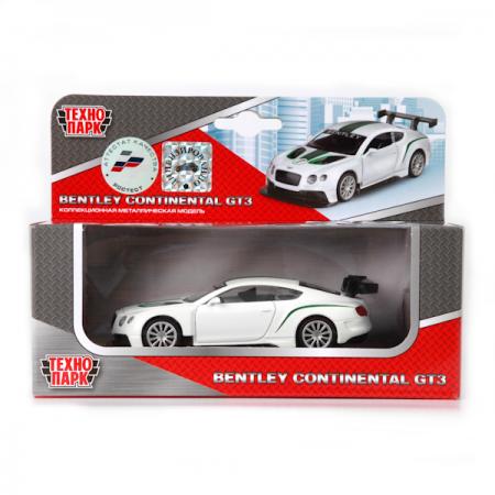 

МАШИНА "ТЕХНОПАРК" МЕТАЛЛ. ИНЕРЦ. BENTLEY CONTINENTAL GT3, ОТКРЫВ. ДВЕРИ В РУСС. КОР. в кор.2*36шт