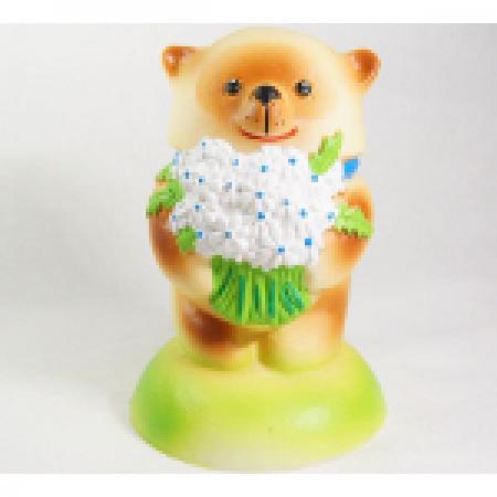 

МИШКА С БУКЕТОМ в кор.20шт