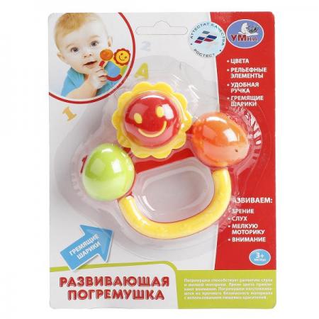 

ПОГРЕМУШКА "УМКА" "СОЛНЫШКО" НА БЛИСТЕРЕ (РУСС. УП.) в кор.2*120шт