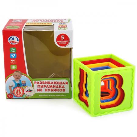

Развивающая пирамидка из кубиков "Умка" в русс. кор. в кор.2*36шт
